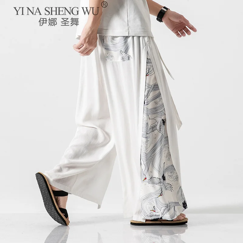 Japanese Style Harajuku Plus Size Men Trousers Crane Samurai News Costume Loose Japan Fashion Straight Streetwear Loose Trousers
Japanese Style Harajuku Plus Size Men Trousers Crane Samurai News Costume Loose Japan Fashion Straight Streetwear Loose Trousers