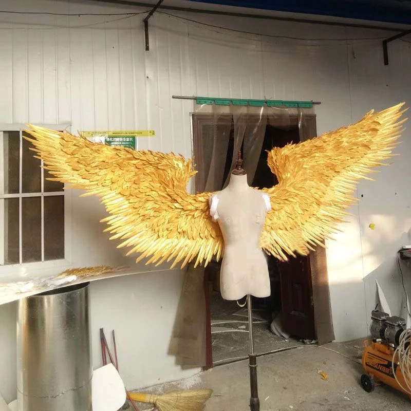 Gold Large Size Adult Angel Feather Wings Catwalk Underwear Fashion Show props Festival Performance Cosplay Costume
Gold Large Size Adult Angel Feather Wings Catwalk Underwear Fashion Show props Festival Performance Cosplay Costume