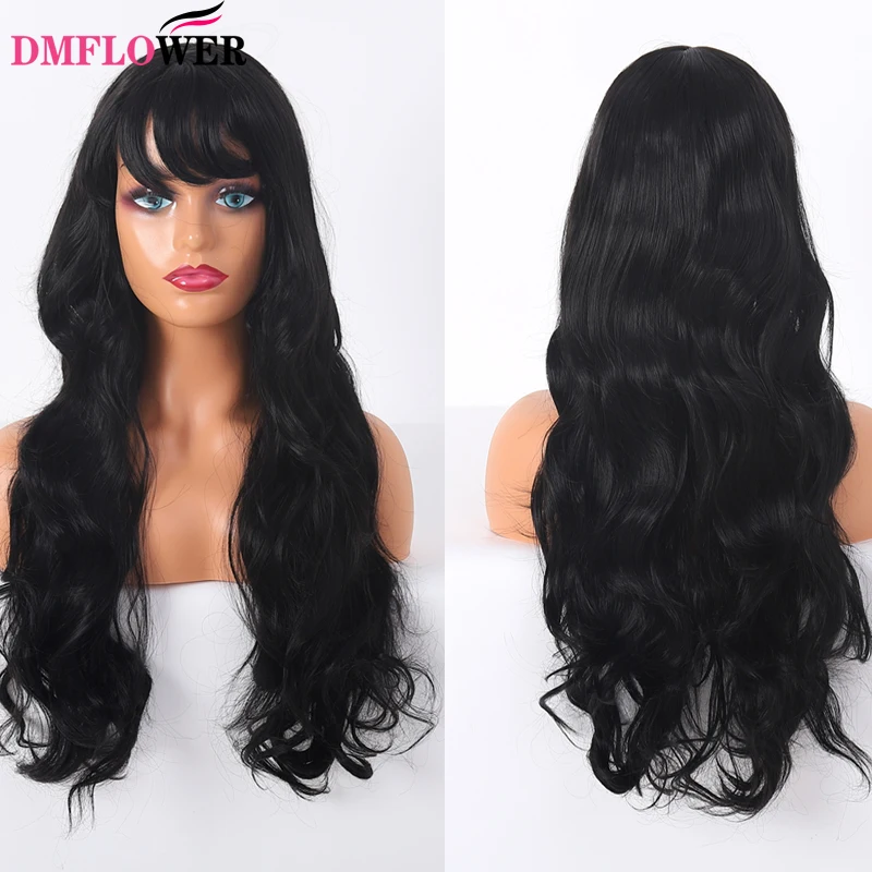 Women's wavy wigs with bangs, curly hair, wavy curly hair wigs, black ladies headband wigs, synthetic long wavy hair
Women's wavy wigs with bangs, curly hair, wavy curly hair wigs, black ladies headband wigs, synthetic long wavy hair