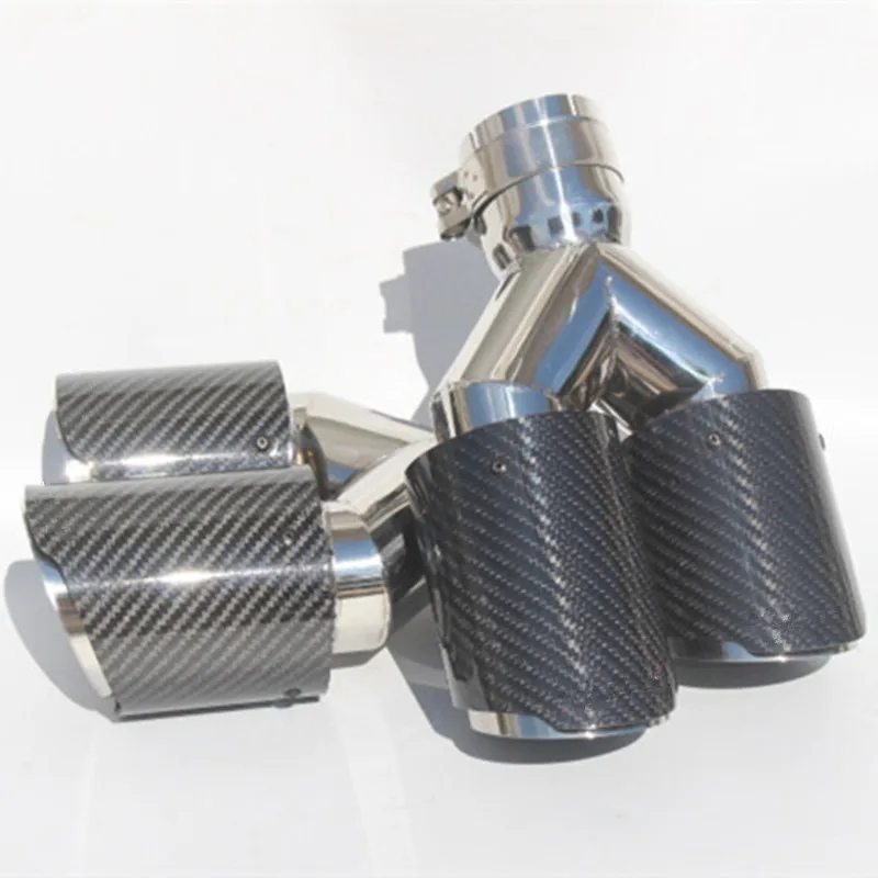 2PCS Universal Dual Carbon Fiber Exhaust Tip Glossy Exhaust Pipe Exhaust Tip for B MW E70
2PCS Universal Dual Carbon Fiber Exhaust Tip Glossy Exhaust Pipe Exhaust Tip for B MW E70