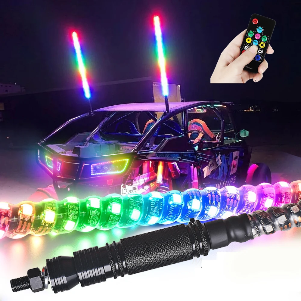 3/4/5 футов СВЕТОДИОДНАЯ плетка RGB RZR Светодиодная лампа Водонепроницаемая гибкая многоцветная сверхъяркая лампа с дистанционным управлением флаг для кроссоверов ATV лампа
3/4/5 футов СВЕТОДИОДНАЯ плетка RGB RZR Светодиодная лампа Водонепроницаемая гибкая многоцветная сверхъяркая лампа с дистанционным управлением флаг для кроссоверов ATV лампа