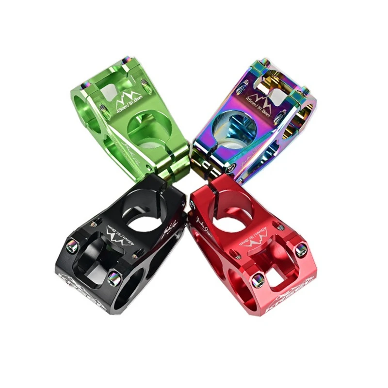Bicycle Short Stem High-strength 31.8mm Handlebar Stem CNC 0 Degree 45mm MTB Mountain Bike Colorful Stem Vástago de bicicleta
Bicycle Short Stem High-strength 31.8mm Handlebar Stem CNC 0 Degree 45mm MTB Mountain Bike Colorful Stem Vástago de bicicleta