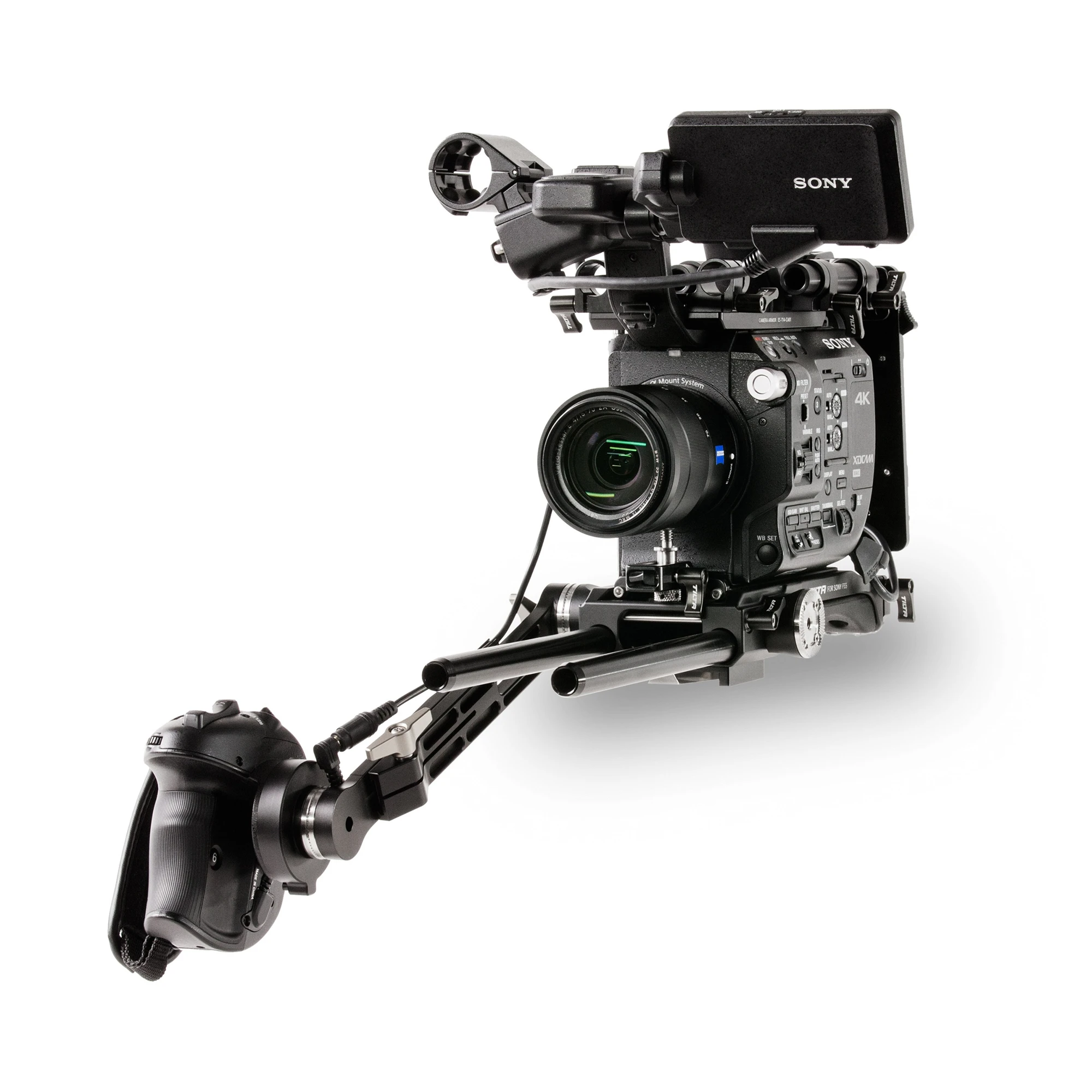 Tilta ES-T14-V/A Camera Cage for Sony FS5 Combines a top Plate a VCT-Type Tripod Adapter with Shoulder pad and handgrip Extensi
Tilta ES-T14-V/A Camera Cage for Sony FS5 Combines a top Plate a VCT-Type Tripod Adapter with Shoulder pad and handgrip Extensi