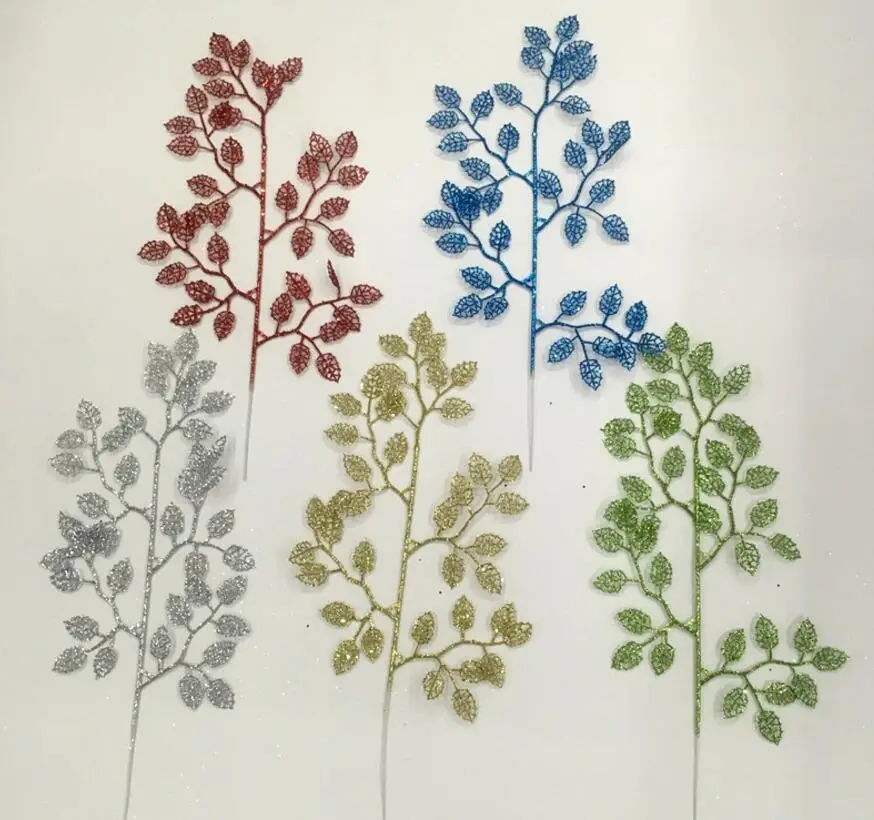 20pcs 43cm Artificial Glitter Hollow Rose Leaf Branch For Flower Arrangement Wedding Christmas Tree Party Home Garden Decoration
20pcs 43cm Artificial Glitter Hollow Rose Leaf Branch For Flower Arrangement Wedding Christmas Tree Party Home Garden Decoration