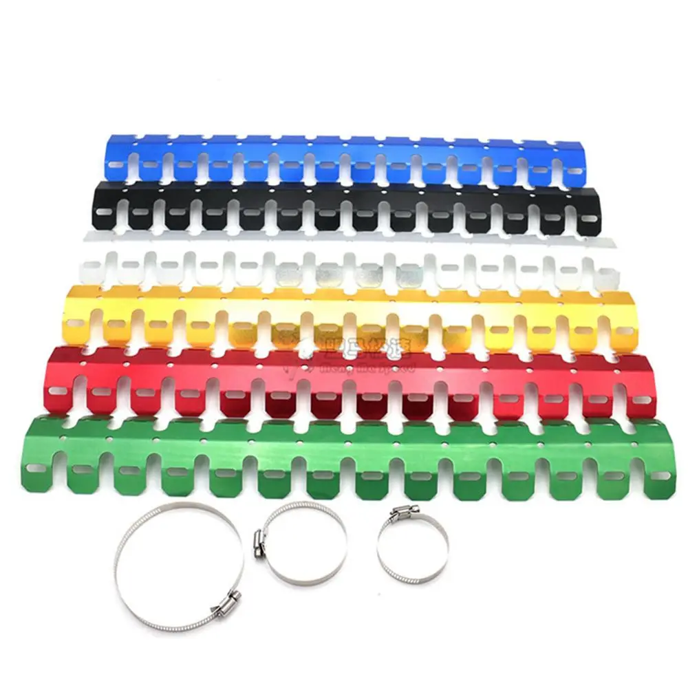 Универсальная защита выхлопных газов мотоцикла, тепловой экран 60 см, зажимы для труб Harley KTM Honda Yamaha Kawasaki Cb190r Benelli S
Универсальная защита выхлопных газов мотоцикла, тепловой экран 60 см, зажимы для труб Harley KTM Honda Yamaha Kawasaki Cb190r Benelli S