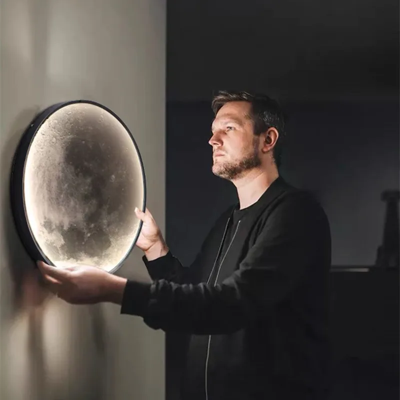 Moon Decoration Wall Lamp Nordic art mural Modern Design Style Lamp Bedroom Living Room Sofa Background Interior LED Night Light
Moon Decoration Wall Lamp Nordic art mural Modern Design Style Lamp Bedroom Living Room Sofa Background Interior LED Night Light