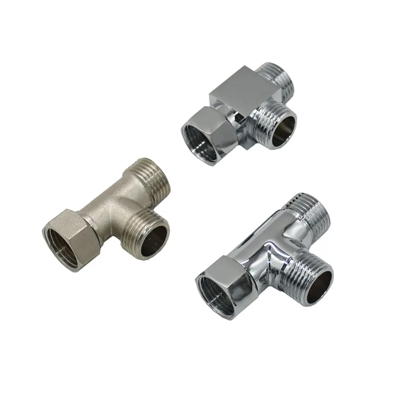 Brass T type Female 1/2" to 1/2" Male Thread tee Connector 3 Way Pipe Adapter Coupler Connector For bathroom 1pcs
Brass T type Female 1/2" to 1/2" Male Thread tee Connector 3 Way Pipe Adapter Coupler Connector For bathroom 1pcs