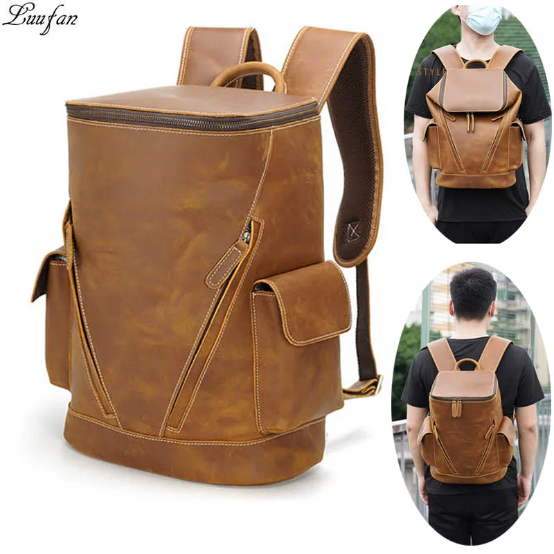 Luufan Large Capacity Backpack For Man Women Genuine Leather PC Laptop Rucksack Male Big Travel Backpack Daypack School Bagpack
Luufan Large Capacity Backpack For Man Women Genuine Leather PC Laptop Rucksack Male Big Travel Backpack Daypack School Bagpack