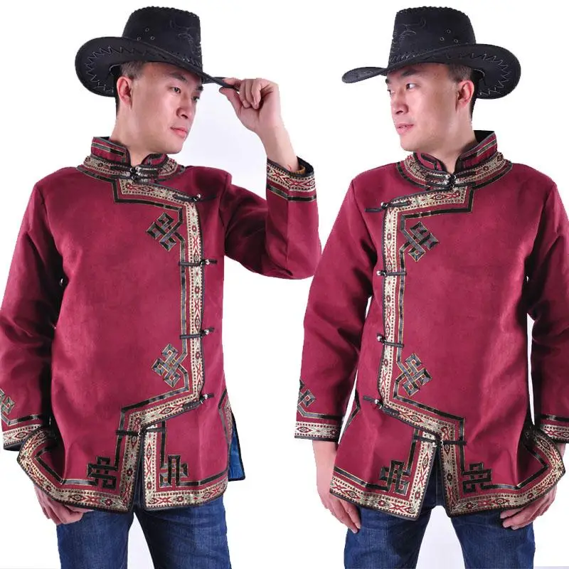 Men Ethnic clothing Spring Autumn High Quality asia Style Costumes Mongolian national gown stand collar retro jacket
Men Ethnic clothing Spring Autumn High Quality asia Style Costumes Mongolian national gown stand collar retro jacket
