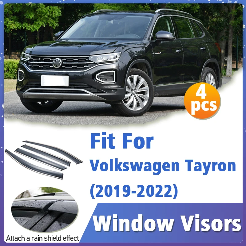 Window Visor Guard for Volkswagen VW Tayron 2019-2022 Vent Cover Trim Awnings Shelters Protection Sun Rain Deflector Accessories
Window Visor Guard for Volkswagen VW Tayron 2019-2022 Vent Cover Trim Awnings Shelters Protection Sun Rain Deflector Accessories