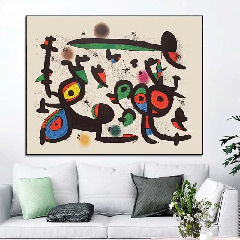 Joan Miro Famous Vintage Abstract Surrealism Oil Painting Reproduction Poster And Prints Wall Art Picture For Living Room Decor
Joan Miro Famous Vintage Abstract Surrealism Oil Painting Reproduction Poster And Prints Wall Art Picture For Living Room Decor
