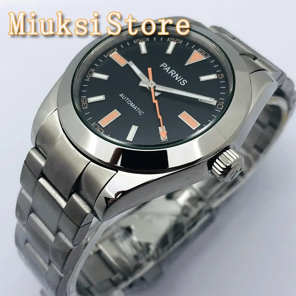 PARNIS 40mm Men's Top Luxury Business Watch Silver Case Sapphire Glass Black Dial Date Men's Automatic Mechanical Watch
PARNIS 40mm Men's Top Luxury Business Watch Silver Case Sapphire Glass Black Dial Date Men's Automatic Mechanical Watch