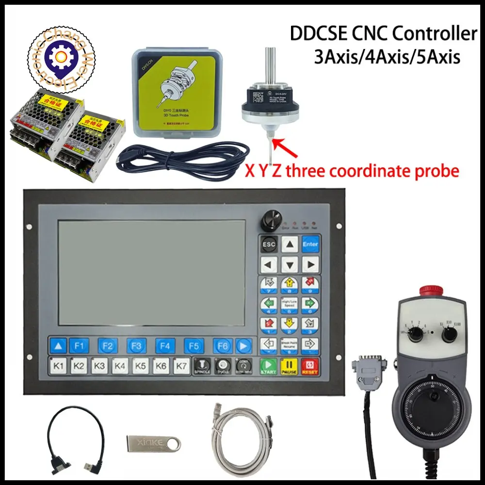 Автономный контроллер с ЧПУ Φ, DDCSV3.1 DDCS-EXPERT Support 3/4/5 Axis 1MHz ATC G-Code Wifi + V5 anti-roll 3D probe edge
Автономный контроллер с ЧПУ Φ, DDCSV3.1 DDCS-EXPERT Support 3/4/5 Axis 1MHz ATC G-Code Wifi + V5 anti-roll 3D probe edge