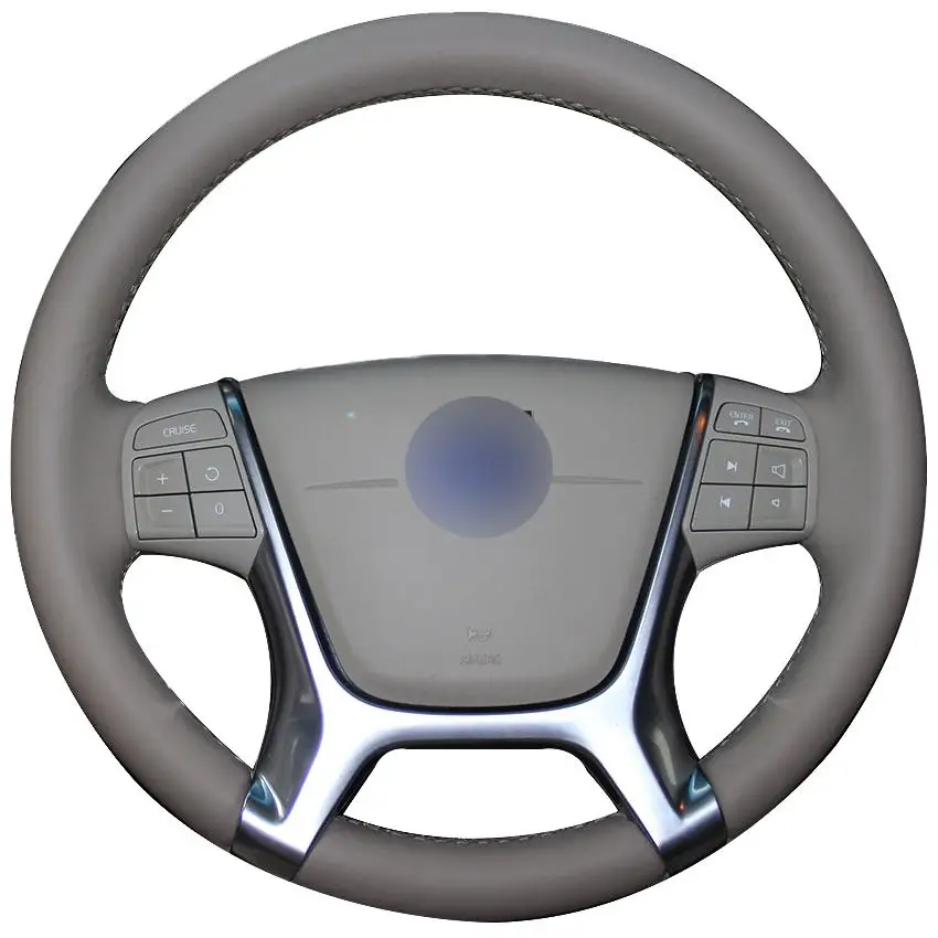 DIY Gray Leather Car Steering Wheel Cover for Volvo S80 2010 XC60 2010-2013 XC70 2011 Interior Car Accessories
DIY Gray Leather Car Steering Wheel Cover for Volvo S80 2010 XC60 2010-2013 XC70 2011 Interior Car Accessories