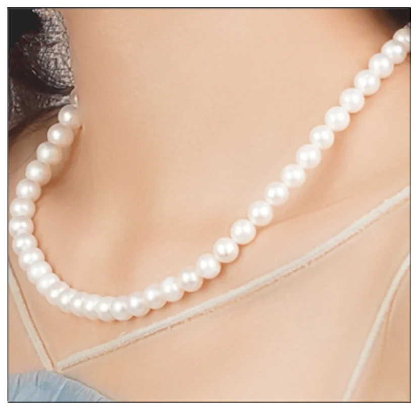 Natural pearl necklace Women necklace High quality round pearl Fashion and classic gifts
Natural pearl necklace Women necklace High quality round pearl Fashion and classic gifts