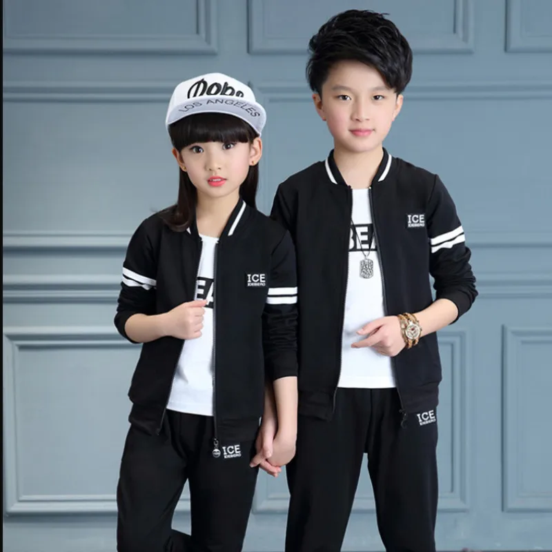 Children's Clothing 3 Pcs Set Spring Fall Boys & Girls Sports Tracksuit Kids Casual Coat + T-shirt + Pants Sportwear Clothes P46
Children's Clothing 3 Pcs Set Spring Fall Boys & Girls Sports Tracksuit Kids Casual Coat + T-shirt + Pants Sportwear Clothes P46