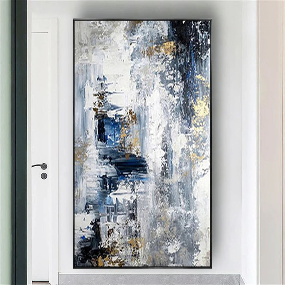 Large Hand-Painted Abstract Oil Paintings On Canvas Nordic Style Wall Art Poster Modern Home Decor Picture Blue Mural For Room
Large Hand-Painted Abstract Oil Paintings On Canvas Nordic Style Wall Art Poster Modern Home Decor Picture Blue Mural For Room