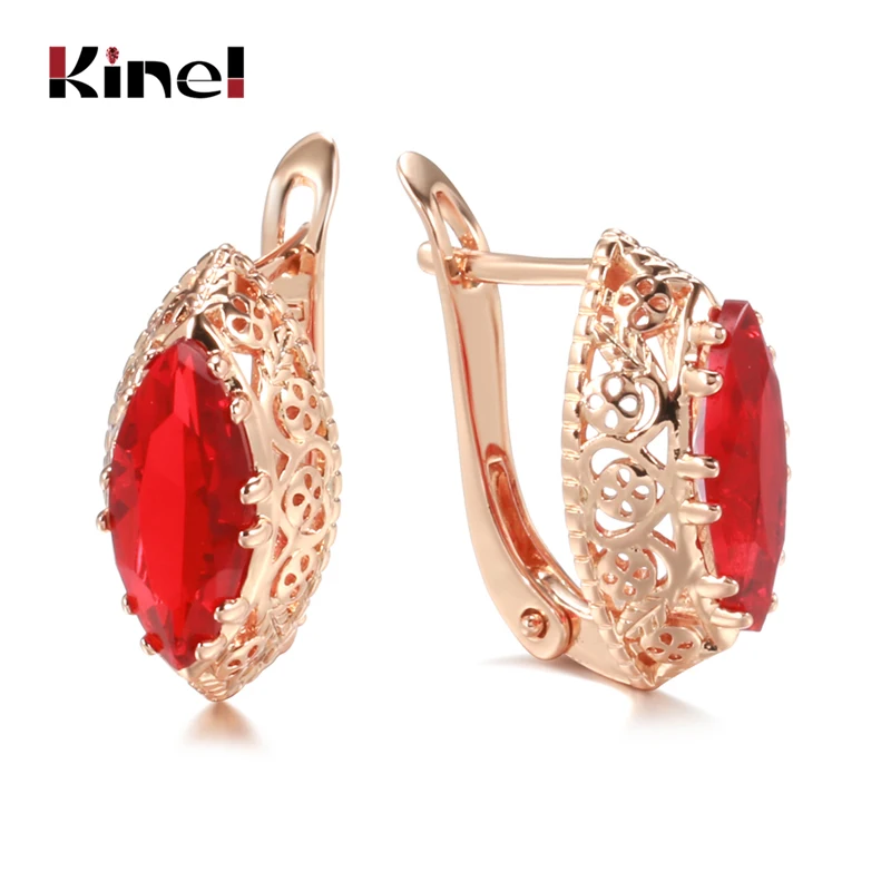Kinel New Red Horse Eye Natural Zircon Drop Earrings For Women Trend Fashion Vintage Jewelry 585 Rose Gold Hollow Earrings Gift
Kinel New Red Horse Eye Natural Zircon Drop Earrings For Women Trend Fashion Vintage Jewelry 585 Rose Gold Hollow Earrings Gift
