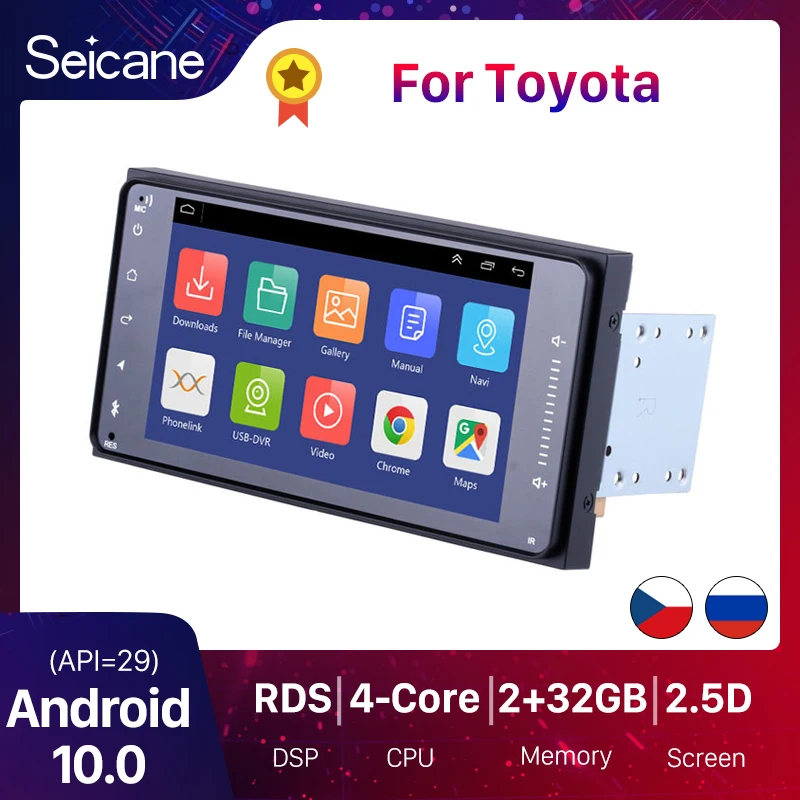 Seicane Universal 2GB RAM Car Multimedia player ForToyota VIOS CROWN CAMRY HIACE PREVIA COROLLA RAV4 Android 10.0 Radio GPS
Seicane Universal 2GB RAM Car Multimedia player ForToyota VIOS CROWN CAMRY HIACE PREVIA COROLLA RAV4 Android 10.0 Radio GPS
