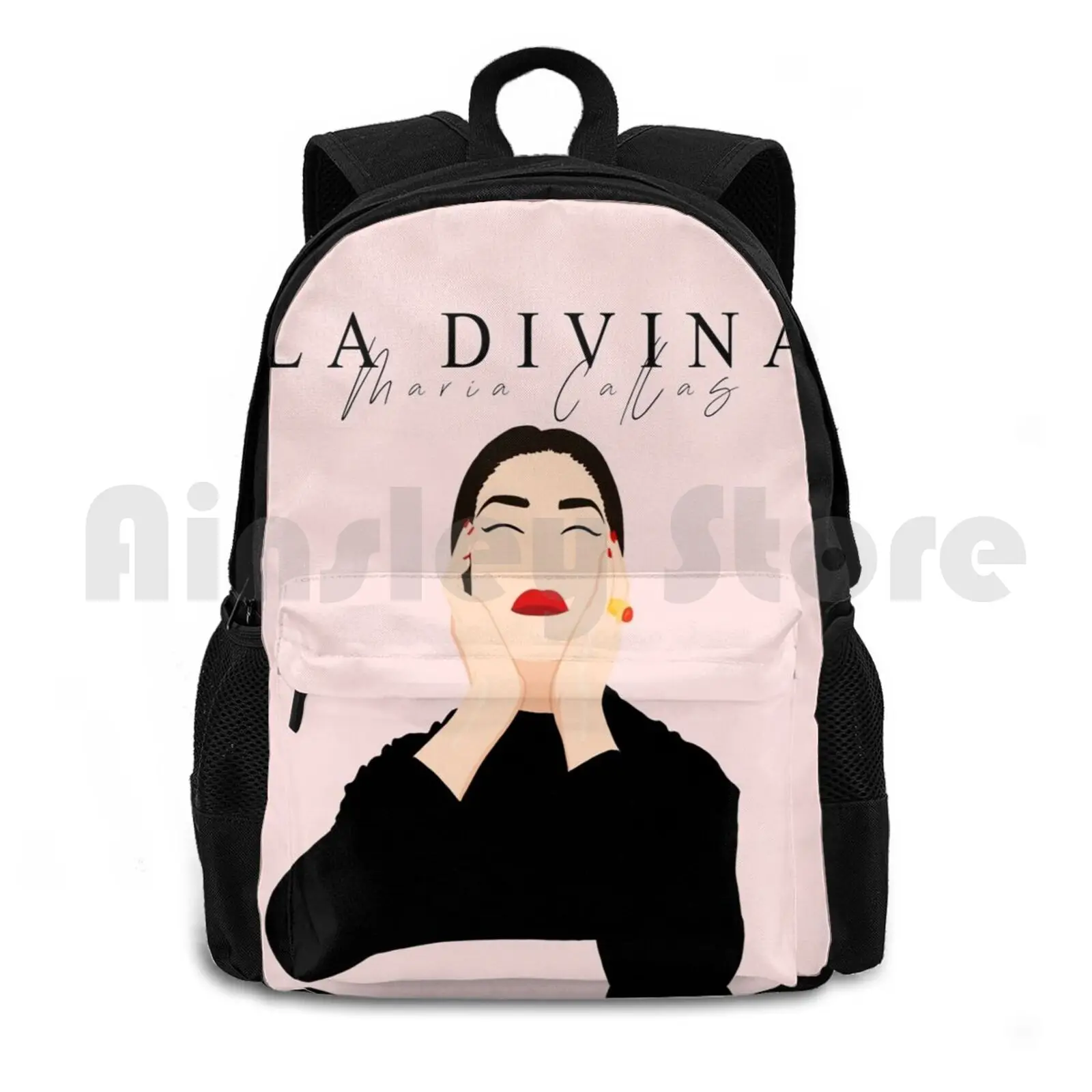 Уличный походный рюкзак La Divina-Maria Callas, спортивная сумка для верховой езды, поза Марии Callas, опера, искусство, розовый минималистичный
Уличный походный рюкзак La Divina-Maria Callas, спортивная сумка для верховой езды, поза Марии Callas, опера, искусство, розовый минималистичный
