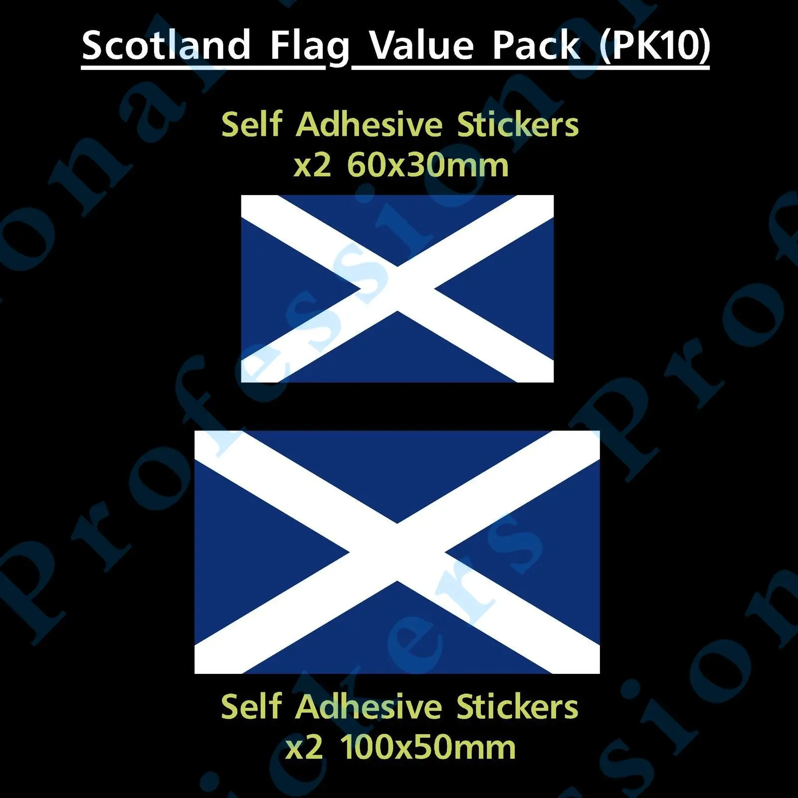 Scotland / Scottish Flag Sticker Decals - Value Pack! - Van, Car, Truck, Caravan Waterproof Vinyl stickers for car Motos
Scotland / Scottish Flag Sticker Decals - Value Pack! - Van, Car, Truck, Caravan Waterproof Vinyl stickers for car Motos