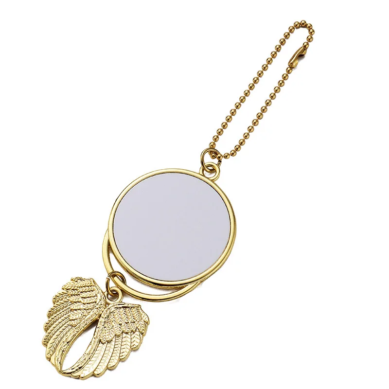 gold Sublimation Blanks Car Pendant Angel Wing Rearview Mirror Decoration Hanging Charm Ornaments Automobiles Interior #86668
gold Sublimation Blanks Car Pendant Angel Wing Rearview Mirror Decoration Hanging Charm Ornaments Automobiles Interior #86668