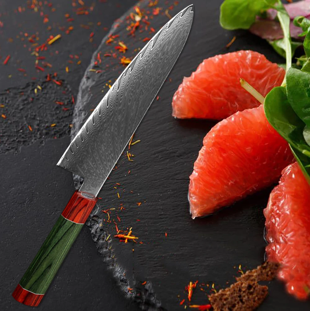 XITUO Chef Knife Damascus Steel VG10 Japanese Knife Santoku Cleaver Slicing Vegetable Meat Chopper Knife Kitchen Cooking Utility
XITUO Chef Knife Damascus Steel VG10 Japanese Knife Santoku Cleaver Slicing Vegetable Meat Chopper Knife Kitchen Cooking Utility