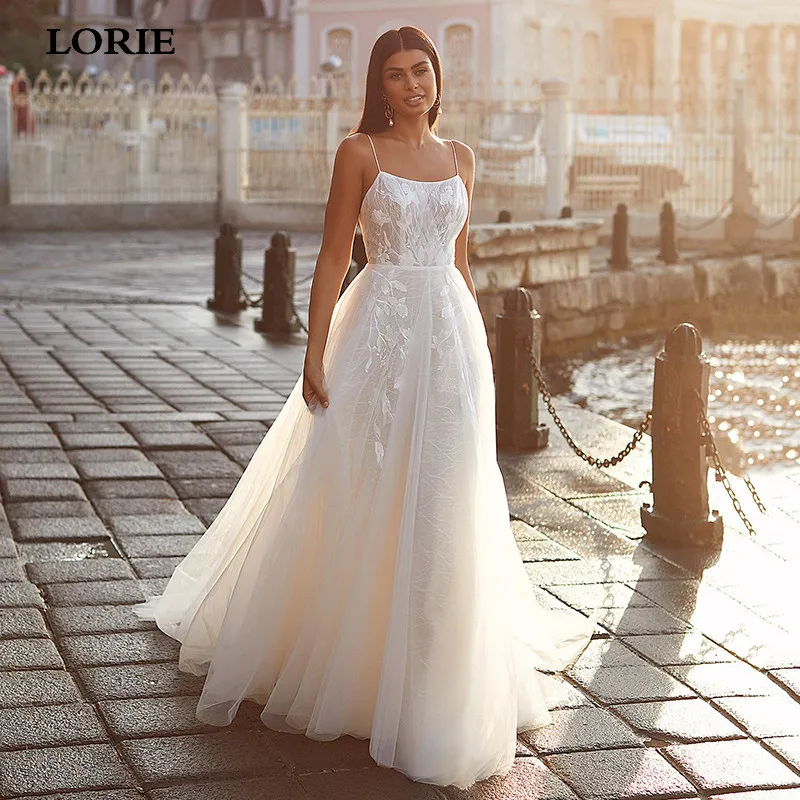 LORIE Boho Wedding Dresses A Line Spaghetti Straps Ivory Lace Appliqyes Beach Bride Dresses vestido de casamento
LORIE Boho Wedding Dresses A Line Spaghetti Straps Ivory Lace Appliqyes Beach Bride Dresses vestido de casamento