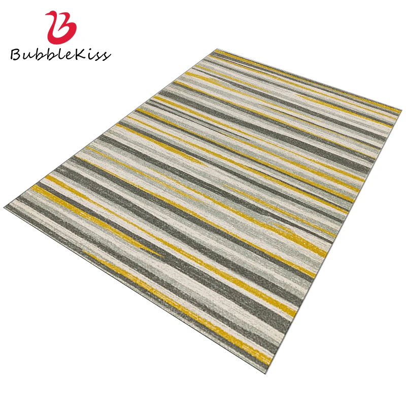 Bubble Kiss Nordic Style Yellow Strip Pattern Area Carpets Anti Slip Bedside Home Living Room Carpets Customized Floor Mats
Bubble Kiss Nordic Style Yellow Strip Pattern Area Carpets Anti Slip Bedside Home Living Room Carpets Customized Floor Mats