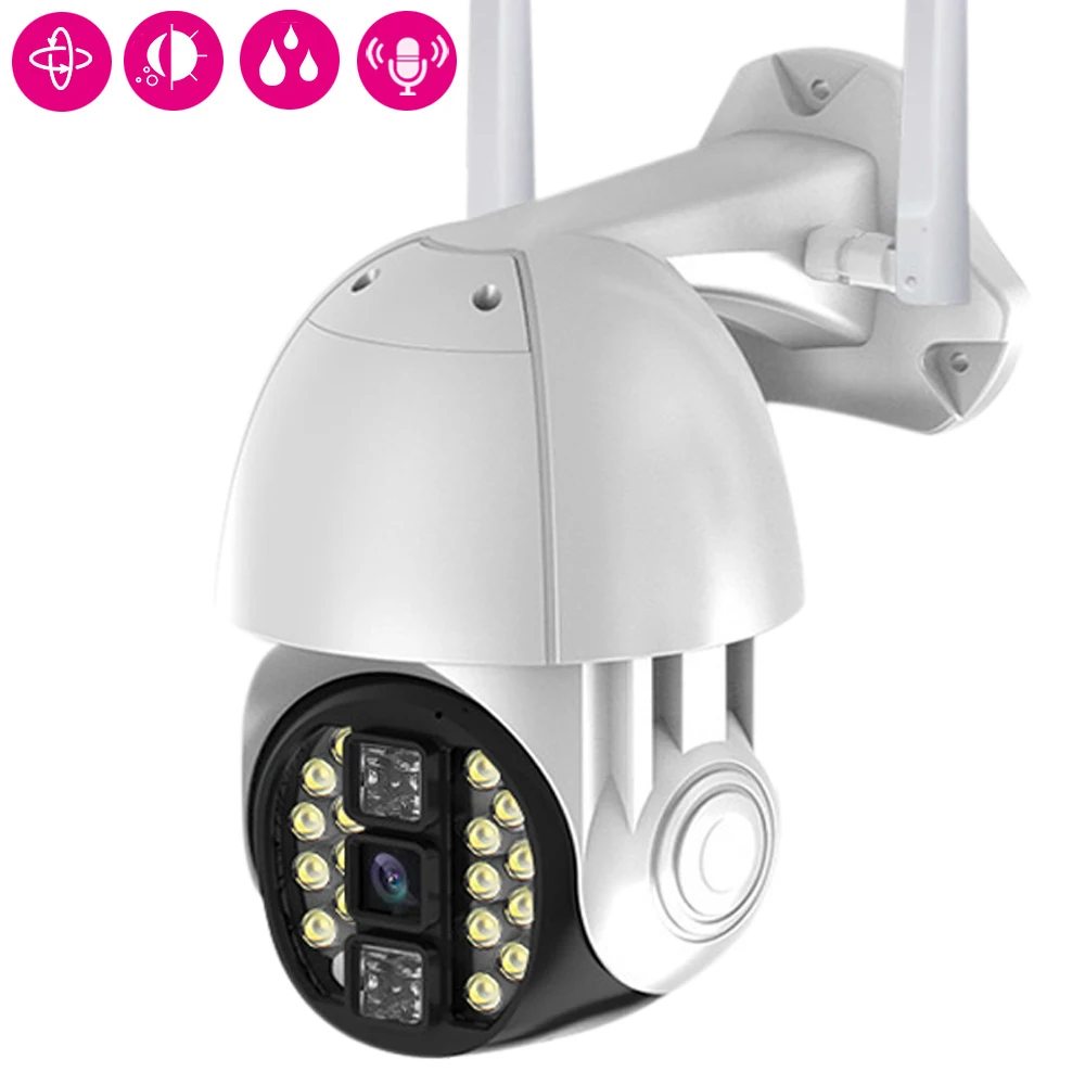 IP-камера для системы видеонаблюдения, 1080P, Wi-Fi, PTZ, 4-кратный зум, IP66, наружная и внутренняя видеокамера 360, камера безопасности
IP-камера для системы видеонаблюдения, 1080P, Wi-Fi, PTZ, 4-кратный зум, IP66, наружная и внутренняя видеокамера 360, камера безопасности
