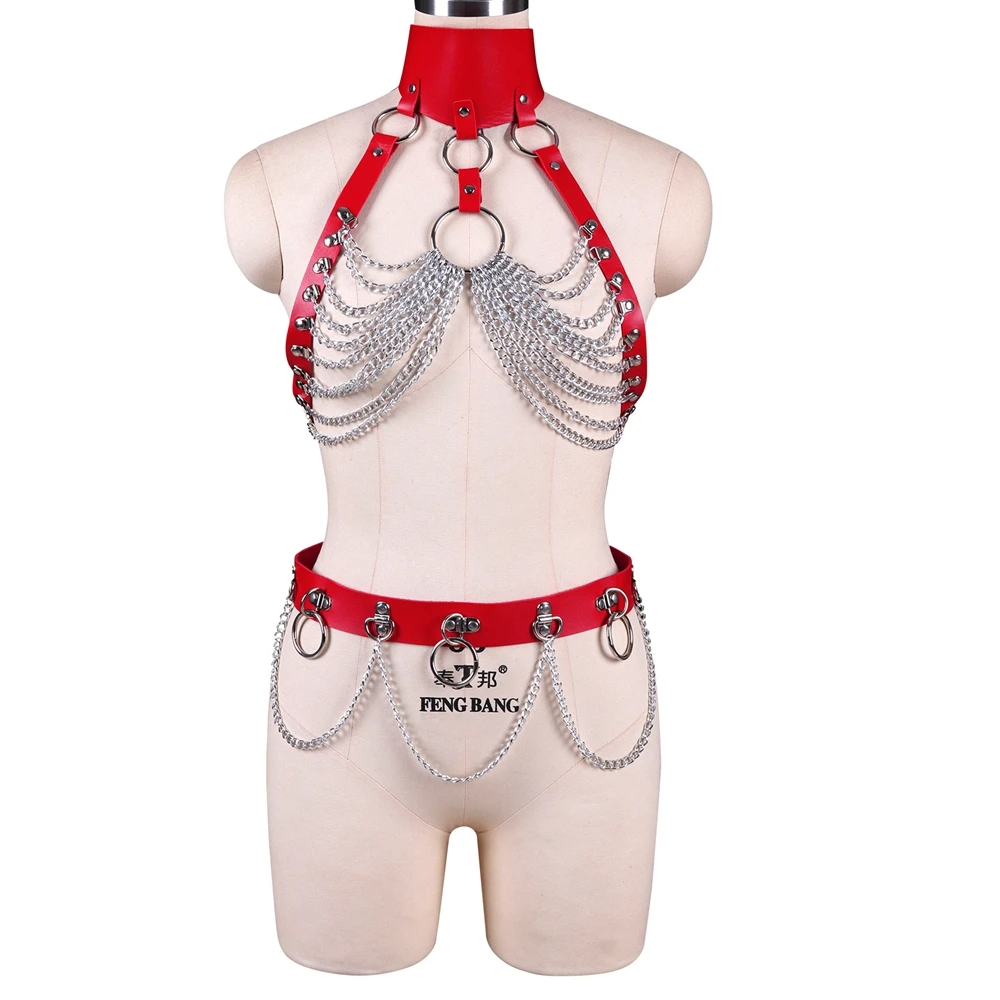 PU Leather Chest Punk Sexy Lingerie Women Harness Bra Full Body Harness Belt Bondage Straps Suspenders Belts Set Gothic Clothes
PU Leather Chest Punk Sexy Lingerie Women Harness Bra Full Body Harness Belt Bondage Straps Suspenders Belts Set Gothic Clothes