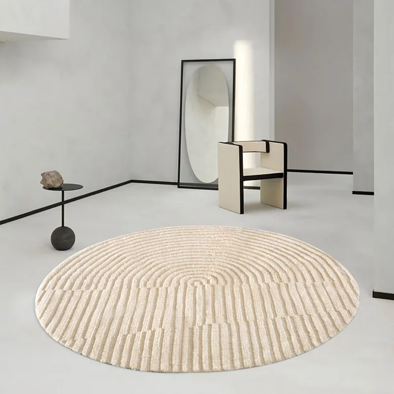 Japanese Striped Round Carpet Living Room Cloakroom Minimalist Rug Nordic Sofa Coffee Table Floor Mat Computer Chair Area Rugs
Japanese Striped Round Carpet Living Room Cloakroom Minimalist Rug Nordic Sofa Coffee Table Floor Mat Computer Chair Area Rugs