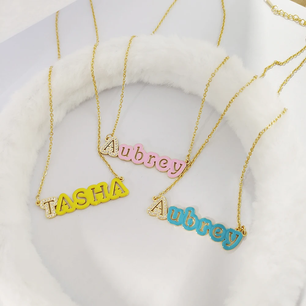 DODOAI Enamel Name Necklace Personlized 925 Sterling Silver Custom Necklaces Enamel Necklace Colorful Enamel Nameplate Pendant
DODOAI Enamel Name Necklace Personlized 925 Sterling Silver Custom Necklaces Enamel Necklace Colorful Enamel Nameplate Pendant
