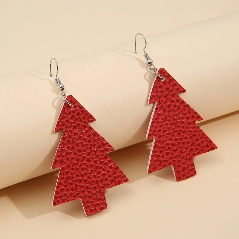 New European and American Christmas Lychee Pattern Tree Leather Earrings Double-sided Printed Pu Jewelry Wholesale
New European and American Christmas Lychee Pattern Tree Leather Earrings Double-sided Printed Pu Jewelry Wholesale