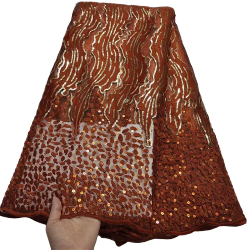 French Nigerian Caramel Sequins Lace Fabrics 2022 High Quality Lace African Lace Fabric For Wedding Tulle Lace Material Sewing
French Nigerian Caramel Sequins Lace Fabrics 2022 High Quality Lace African Lace Fabric For Wedding Tulle Lace Material Sewing