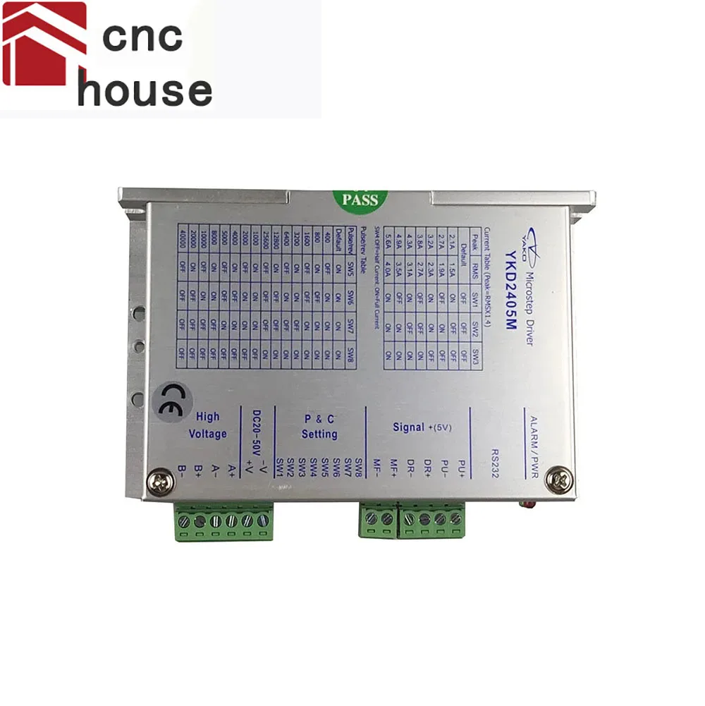 Origin YAKO 32 bit DSP Digital Stepper driver YKD2405M 2 phase step drive DC20-50V 4.0A Driver for 42-86mm flange stepper motor
Origin YAKO 32 bit DSP Digital Stepper driver YKD2405M 2 phase step drive DC20-50V 4.0A Driver for 42-86mm flange stepper motor