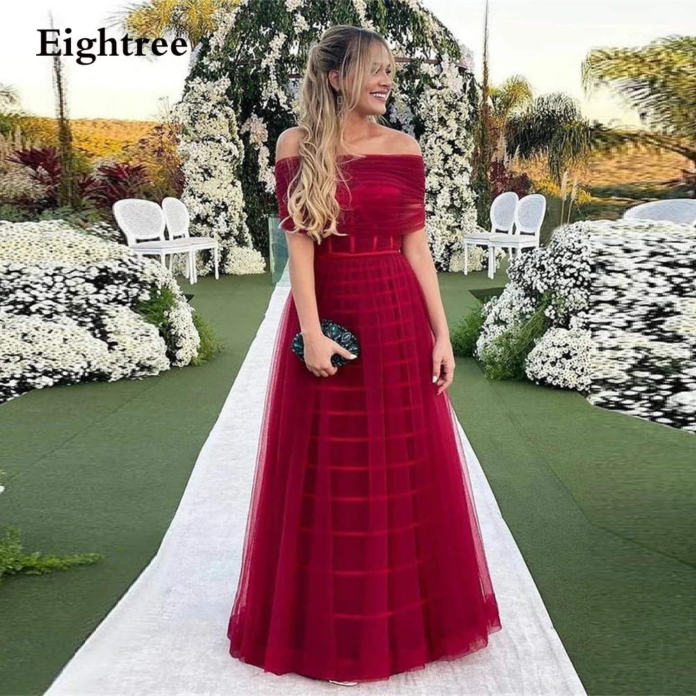 Fashion Wine Red Long Off Shoulder Prom Dresses Sleeveless Strapless Tulle Formal Evening Party Gowns Dress Vestidos de festa
Fashion Wine Red Long Off Shoulder Prom Dresses Sleeveless Strapless Tulle Formal Evening Party Gowns Dress Vestidos de festa