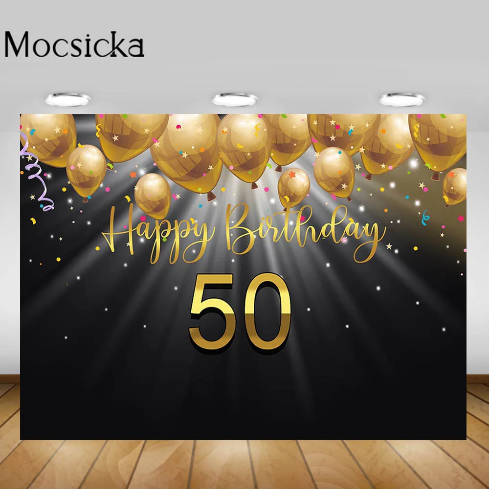 Happy 50st Birthday Background for Photo Gold Ribbon Balloon Birthday Party Backdrop Shining Fifty Birthday Photo Background
Happy 50st Birthday Background for Photo Gold Ribbon Balloon Birthday Party Backdrop Shining Fifty Birthday Photo Background