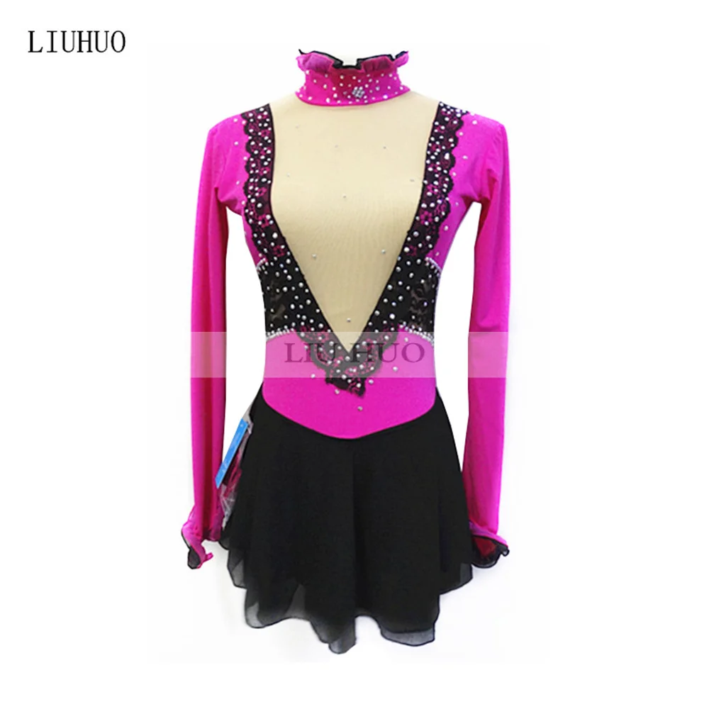 LIUHUO Women Girl Performance Aldult Gymnastics Competition Leotard Ice Figure Skating Dress Dance Costume Long Sleeve Black Kid
LIUHUO Women Girl Performance Aldult Gymnastics Competition Leotard Ice Figure Skating Dress Dance Costume Long Sleeve Black Kid