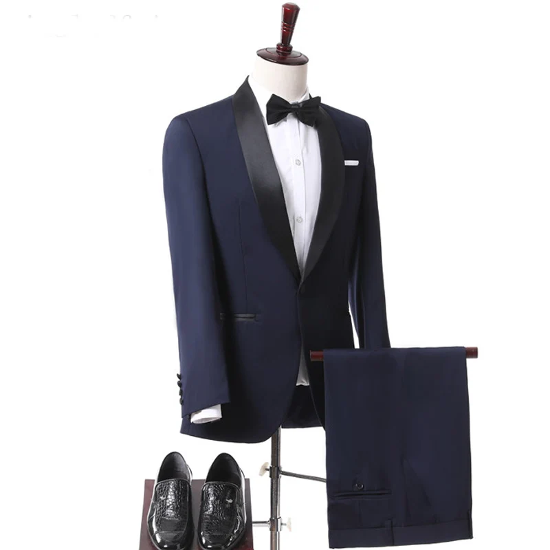 New Arrival One Button Groomsmen Shawl Lapel Groom Tuxedos Men Suits Wedding/Prom Best Blazer ( Jacket+Pants+Tie) D160
New Arrival One Button Groomsmen Shawl Lapel Groom Tuxedos Men Suits Wedding/Prom Best Blazer ( Jacket+Pants+Tie) D160
