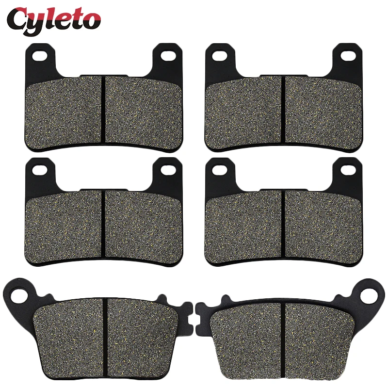 Cyleto Motorcycle Front Rear Brake Pads for Kawasaki ZX0R ZX-10R ZX 10R ZX1000 2011-2015 for Suzuki GSXR1000 GSXR 1000 2009-2011
Cyleto Motorcycle Front Rear Brake Pads for Kawasaki ZX0R ZX-10R ZX 10R ZX1000 2011-2015 for Suzuki GSXR1000 GSXR 1000 2009-2011
