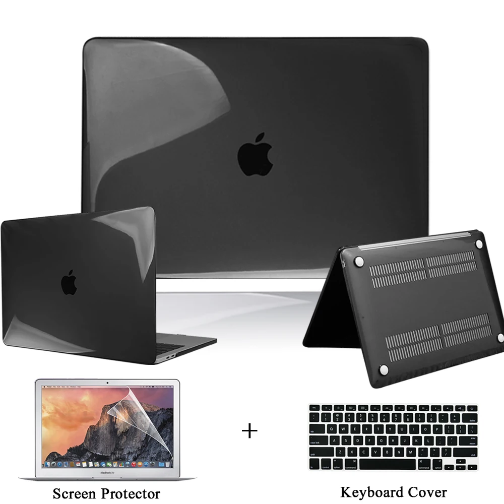 Чехол для ноутбука Apple MacBook Pro 13/15 дюйма/Air 11/13 дюйма/Macbook 12 дюймов A1534, матовый черный Жесткий корпус + чехол для клавиатуры + защита экрана
Чехол для ноутбука Apple MacBook Pro 13/15 дюйма/Air 11/13 дюйма/Macbook 12 дюймов A1534, матовый черный Жесткий корпус + чехол для клавиатуры + защита экрана