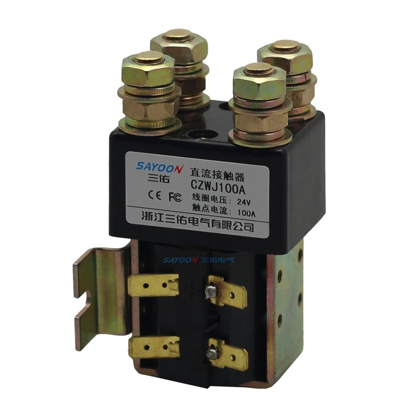 2NO DC Contactor SW82 CZWJ100A ZJWJ100A DPST Power Relay 12V 24V 36V 48V 60V 72V for Car Electric Forklift Truck Ship Battery
2NO DC Contactor SW82 CZWJ100A ZJWJ100A DPST Power Relay 12V 24V 36V 48V 60V 72V for Car Electric Forklift Truck Ship Battery