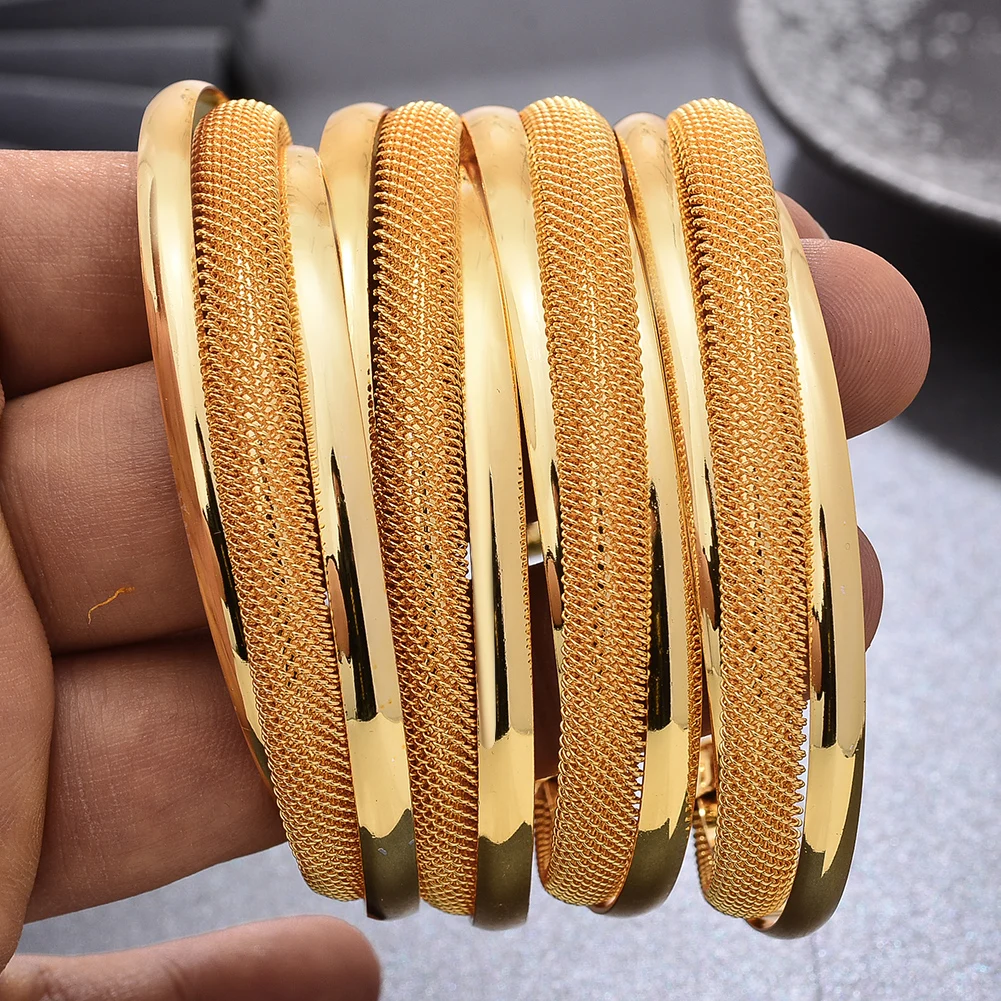 4pcs/lot Dubai Gold Color Bangles Women Girls Vintage Bride Wedding Bracelet Bangles Africa Arab Jewelry Black Friday
4pcs/lot Dubai Gold Color Bangles Women Girls Vintage Bride Wedding Bracelet Bangles Africa Arab Jewelry Black Friday