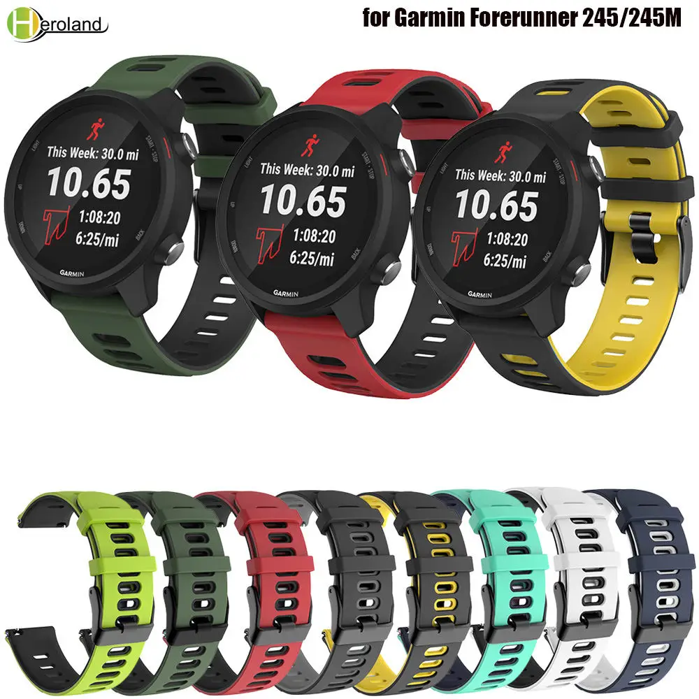 20 мм ремешок для часов для Garmin Forerunner 245M/245/Для Huawei watch GT 3 2 42 мм мягкий силиконовый спортивный смарт-ремешок для наручных часов
20 мм ремешок для часов для Garmin Forerunner 245M/245/Для Huawei watch GT 3 2 42 мм мягкий силиконовый спортивный смарт-ремешок для наручных часов