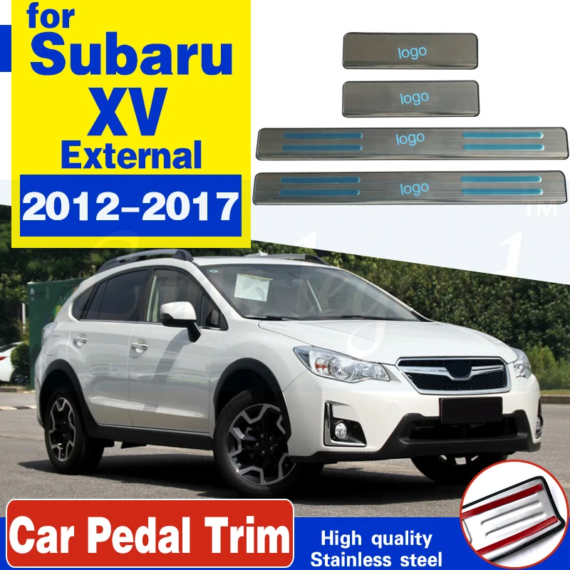 car scuff plates stainless steel door sill strip welcome pedal auto accessories For Subaru XV 2012- 2017 4pcs Car styling
car scuff plates stainless steel door sill strip welcome pedal auto accessories For Subaru XV 2012- 2017 4pcs Car styling