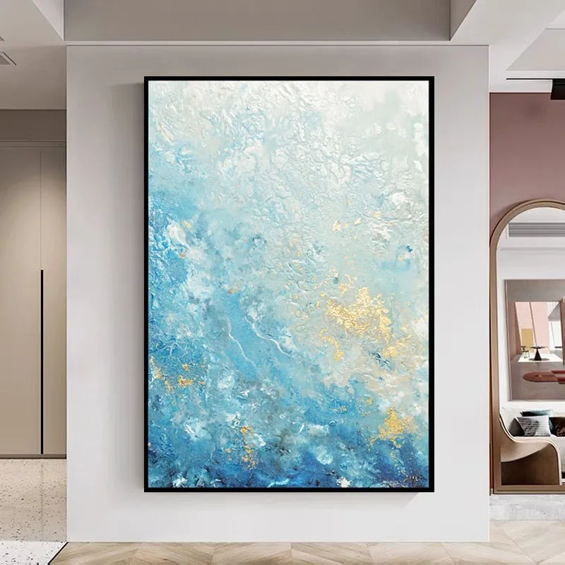 Acrylic Painting Abstract Modern Blue Fluid Painting For Wall Decoration Hand Drawn On Canvas Wall Art Picture For Living Room
Acrylic Painting Abstract Modern Blue Fluid Painting For Wall Decoration Hand Drawn On Canvas Wall Art Picture For Living Room
