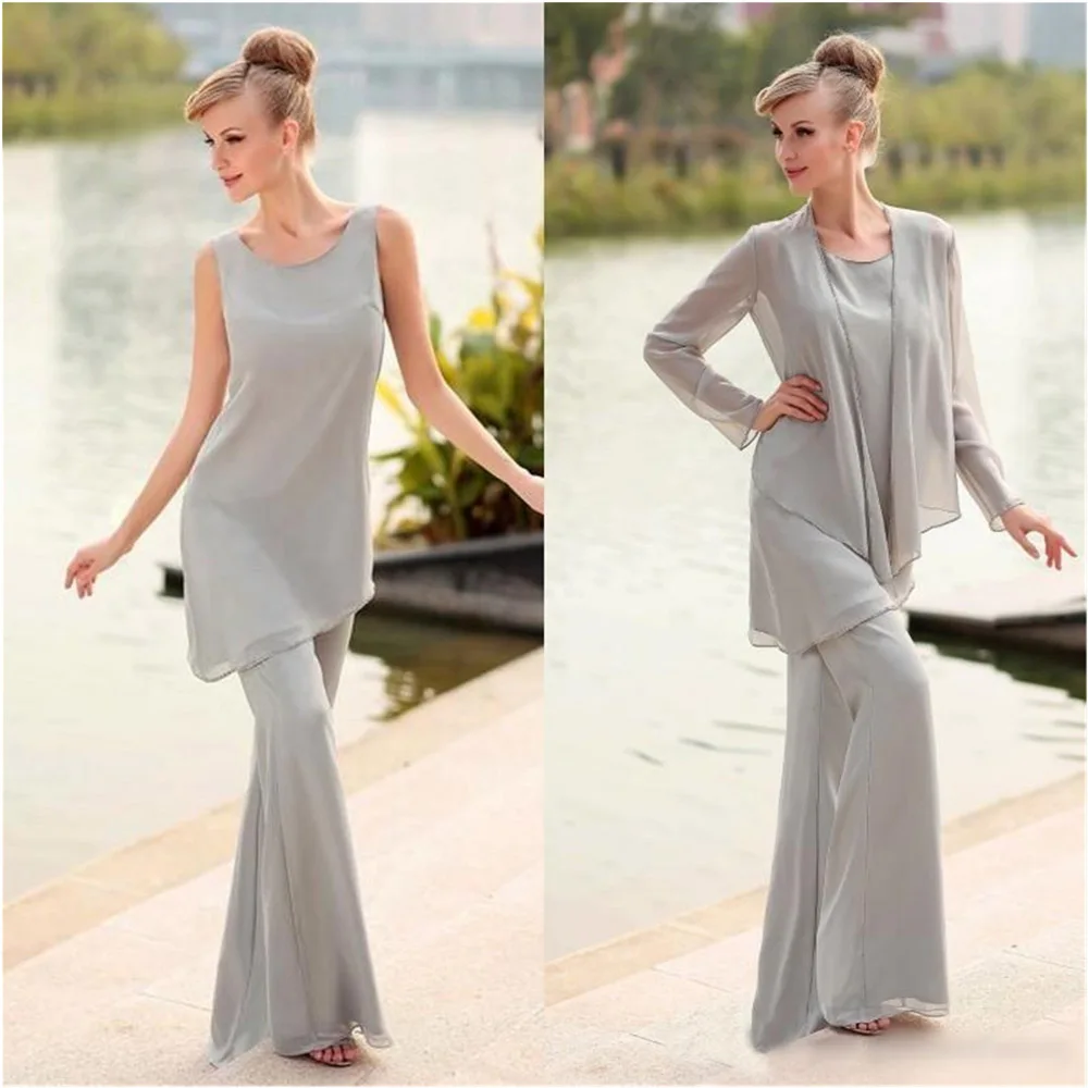 O-Neck Long Sleeve Custom Plus Size Chiffon Formal Pant Suits Trousers Woman Lady Mother Of The Bride Dress Three Pieces
O-Neck Long Sleeve Custom Plus Size Chiffon Formal Pant Suits Trousers Woman Lady Mother Of The Bride Dress Three Pieces