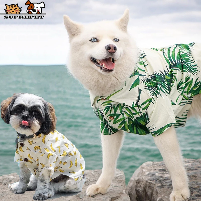SUPREPET Dog Shirt Fashion Dog Summer Clothes for French Bulldog Printed shirts for Dogs Puppy Costume Hawaiian Pet Clothes
SUPREPET Dog Shirt Fashion Dog Summer Clothes for French Bulldog Printed shirts for Dogs Puppy Costume Hawaiian Pet Clothes