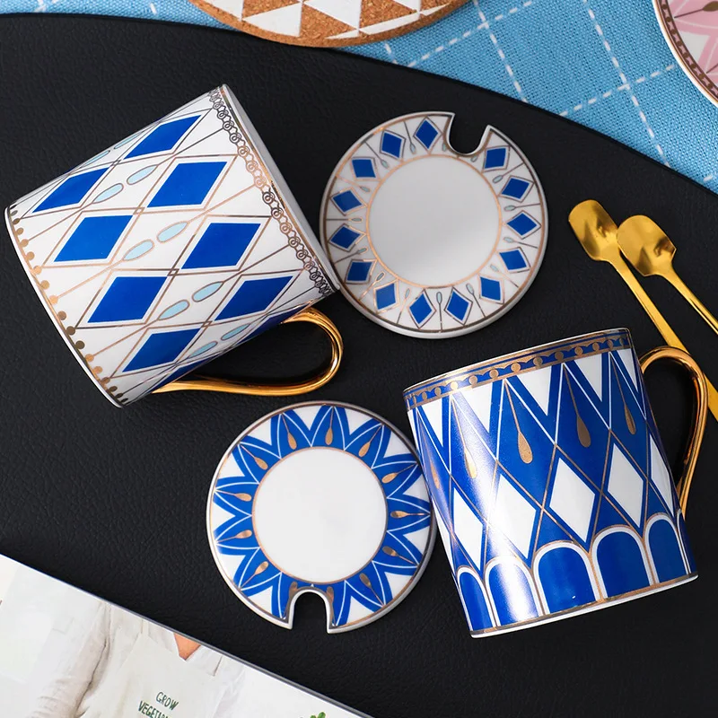 British luxury ceramic mug European cup companion gift ceramic cup water cup couple to cup
British luxury ceramic mug European cup companion gift ceramic cup water cup couple to cup